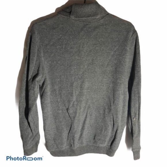 tasso elba gray turtle neck sweater long sleeve cotton medium armpit to armpit 2 - Picture 2 of 8